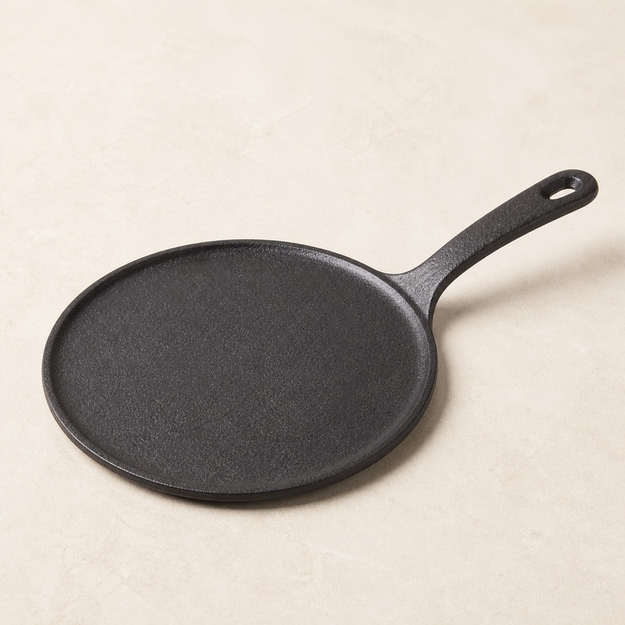 Kyyte Pre-Seasoned Cast Iron Miniso Tawa 20 CM