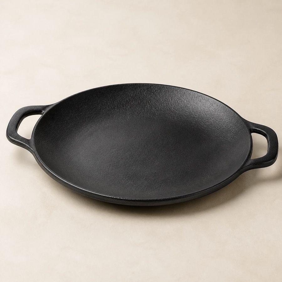 Kyyte Pre-Seasoned Cast Iron Patri Tawa 33 CM