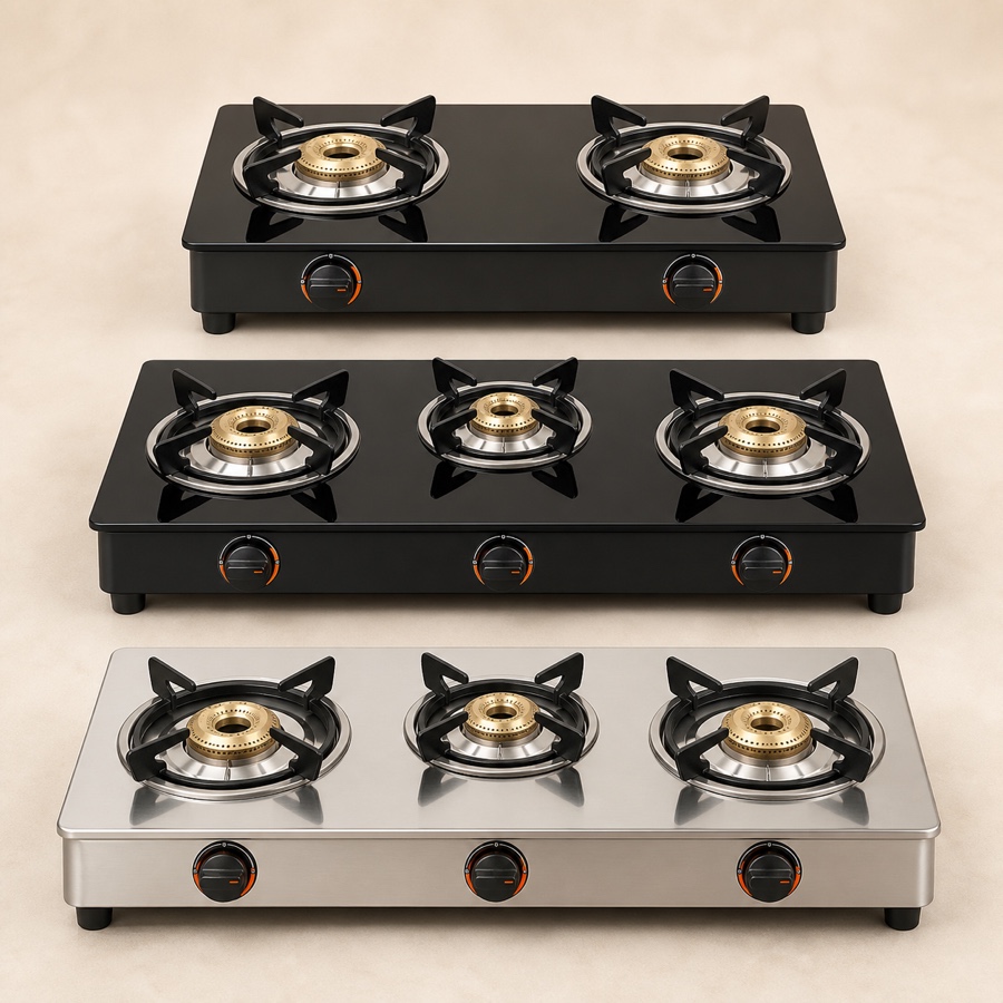 Orange Spectra 301 Steelo Jumbo 3 Burner LPG Gas Stove