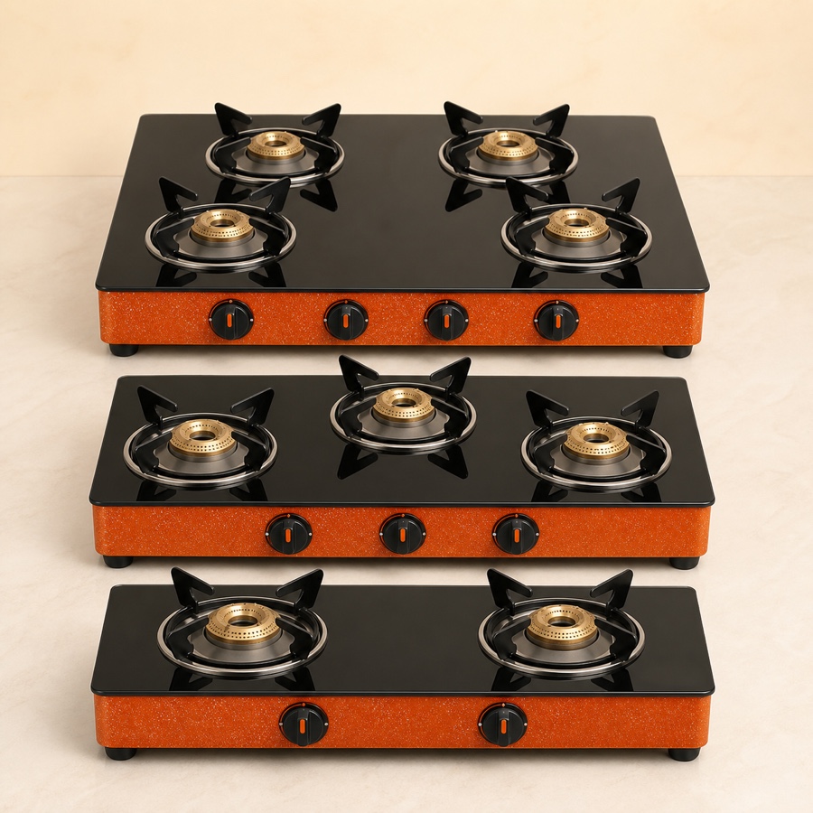 Orange Glitter 201 2 Burner LPG Gas Stove