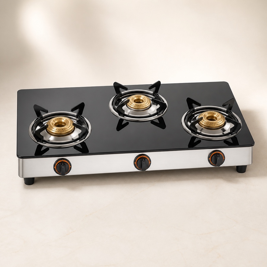 Orange Sigma 301 Jumbo 3 Burner LPG Gas Stove