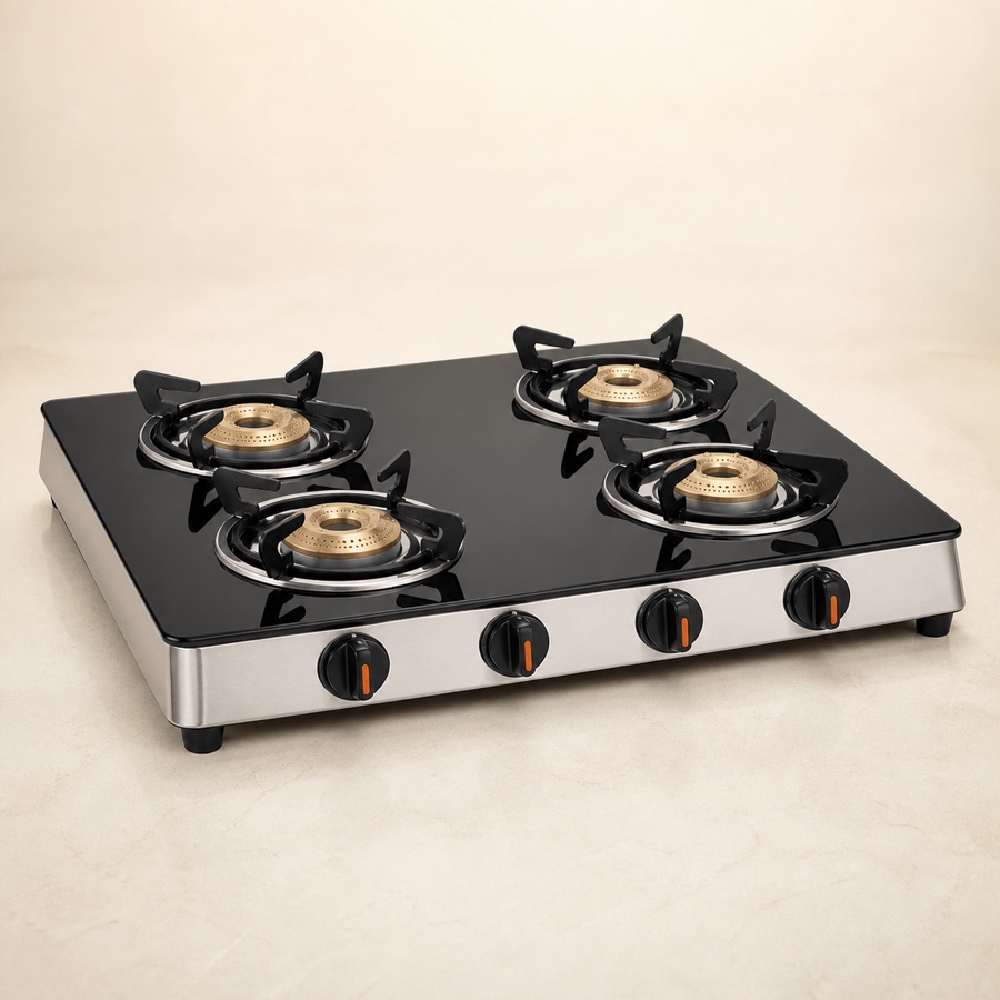 Orange Sigma 401 Jumbo 4 Burner LPG Gas Stove