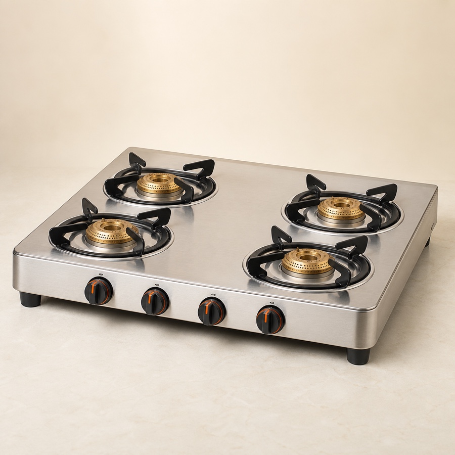 Orange Easio 401 Jumbo 4 Burner LPG Gas Stove