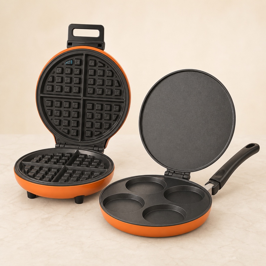 Orange Waffle Maker