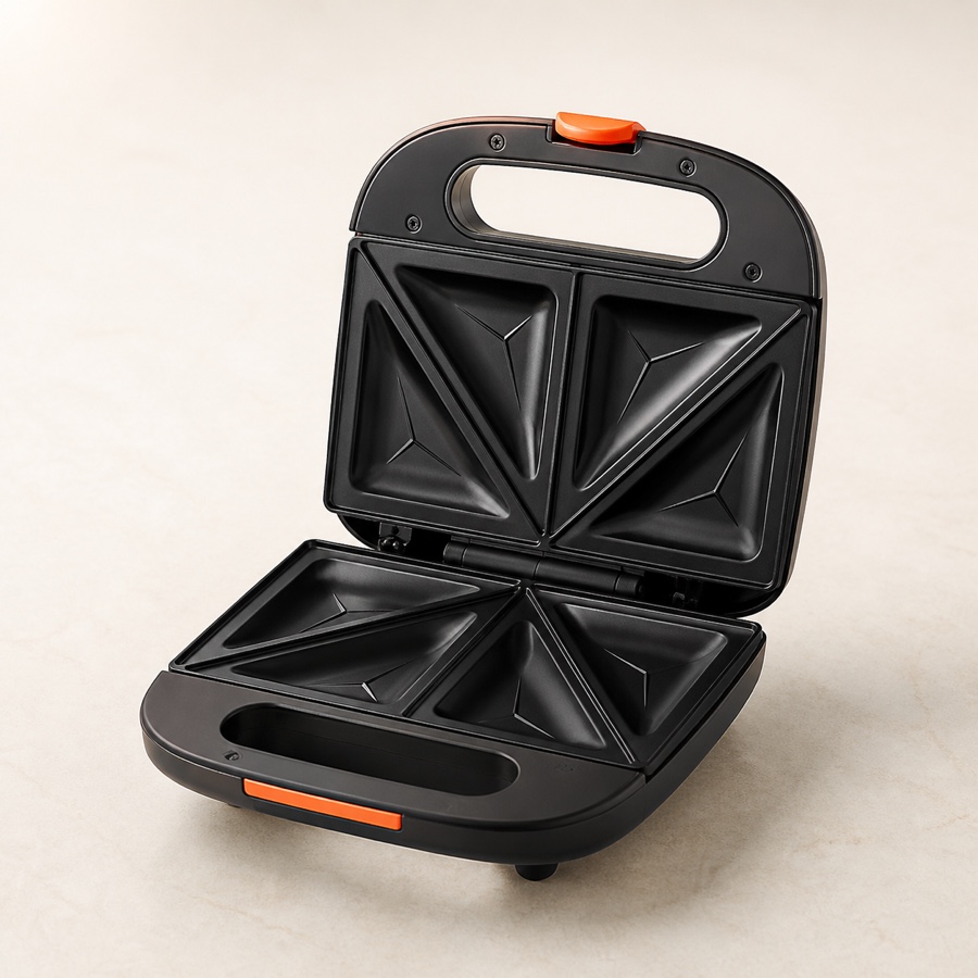Orange Flora Sandwich Maker