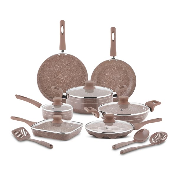 Orange 15 PCS Celebration Set with Marbonite Finish