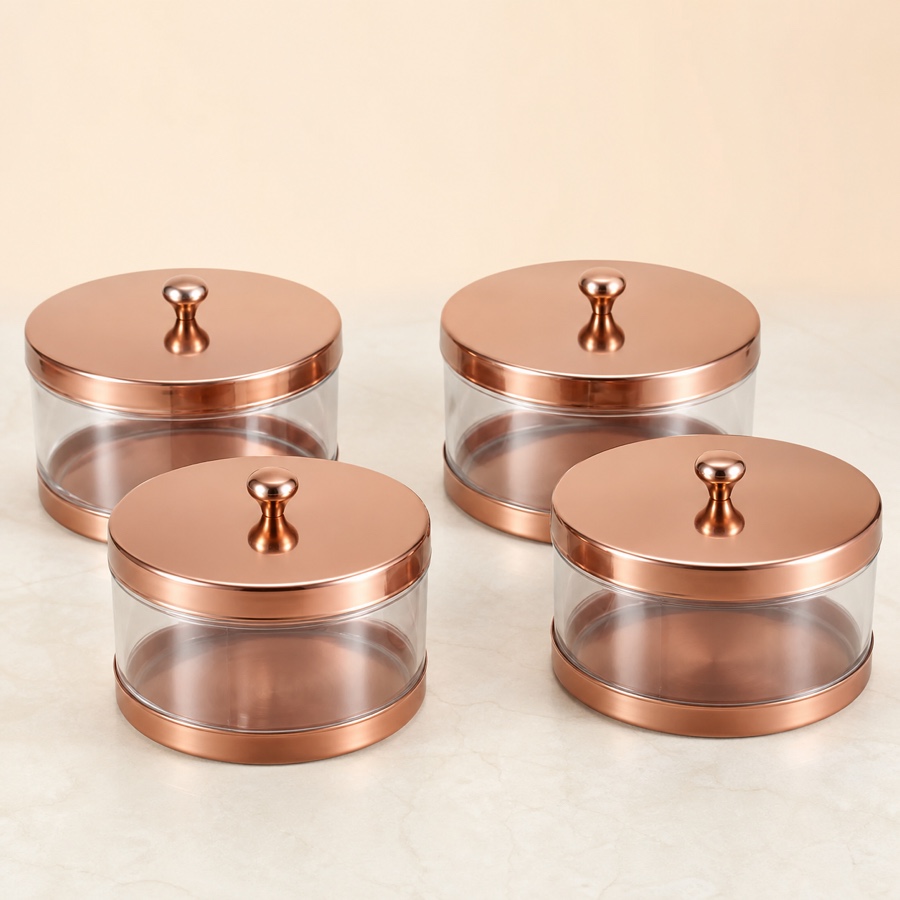 Warmeo Festiva Dry Fruit Containers - 4 Pcs